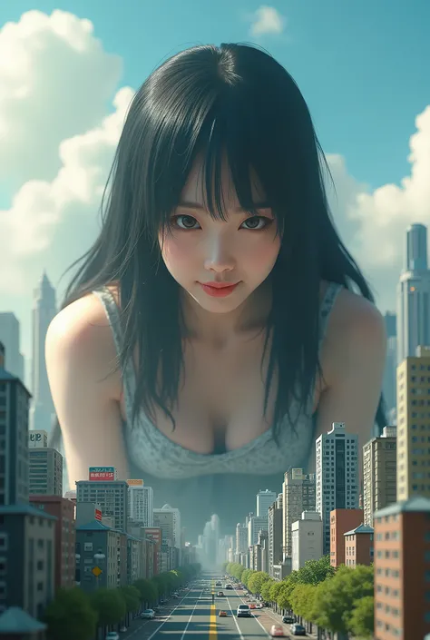 (Japanese Giant girl), (Super Best masterpiece girls Raw Photography Art), (16k, Highest quality, Ultra-high resolution, RAW Photos), (It&#39;s so unrealistic., With unparalleled depiction, With an unfathomable sight, An unprecedented and shocking worldvie...