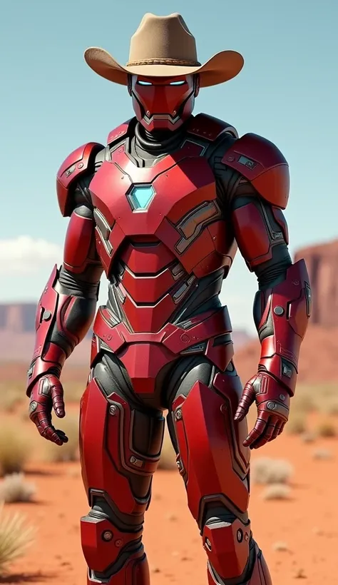 Cowboy iron man armor