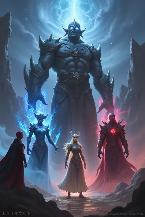 Contains Galio from League of Legends、Victor、Lisandra、intelligent、The Master of Destiny、Dragon King、Sindra、Pictures of heroes Ryze and Vladimir