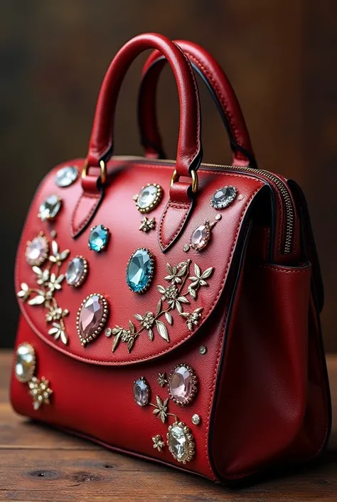 beautiful bag with stones