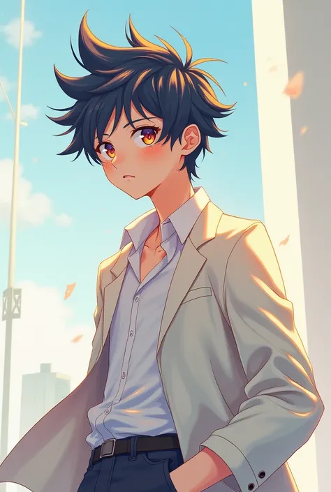 anime style boy