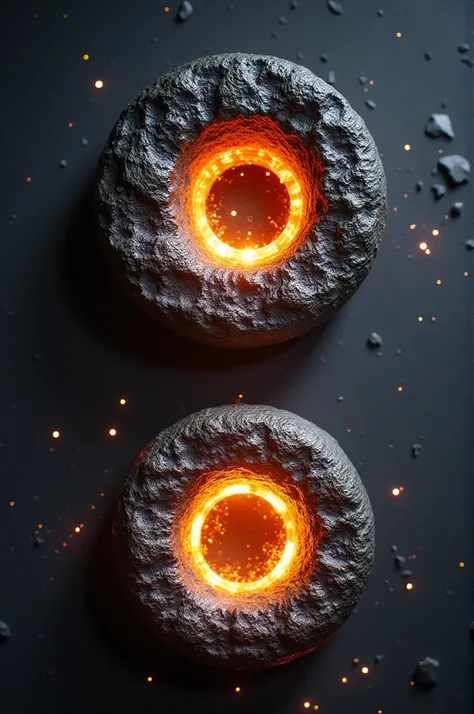 Comparison of the magnetic field intensity of natural magnets such as magnetite and artificial magnets such as neodymium magnets.