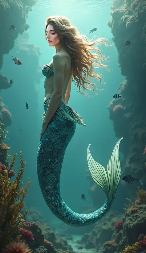 Mermaid (Mermaid):

nature: It has a human body from the waist up and a fish tail at the bottom.