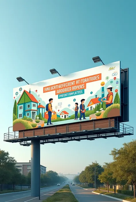 Billboard on implementing energy-efficient strategies in homes, industry and trade 