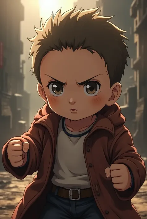 Baby similar to Jean Kirstein and Mikasa from Attack on Titan