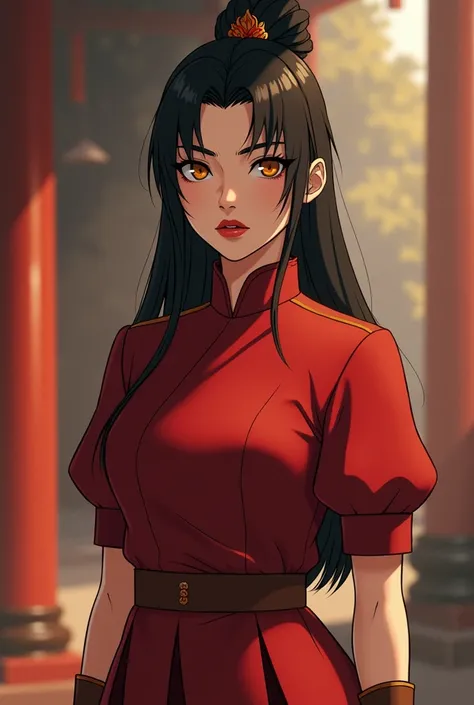 Princess Azula is a 1 black-haired teenager, golden slanted eyes and fair skin. You can see a long black eyeliner on her eyes.. He has an estimated short stature of 1.49 cm o 1.53cm. She is a little shorter than her brother Prince Zuko but a little taller ...