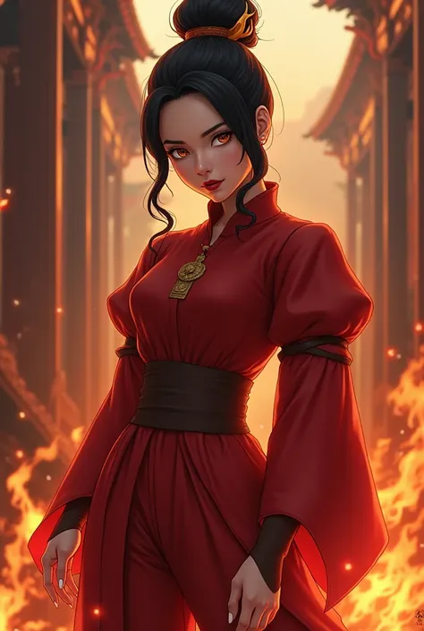 Princess Azula is a 1 black-haired teenager, golden slanted eyes and fair skin. You can see a long black eyeliner on her eyes.. He has an estimated short stature of 1.49 cm o 1.53cm. She is a little shorter than her brother Prince Zuko but a little taller ...