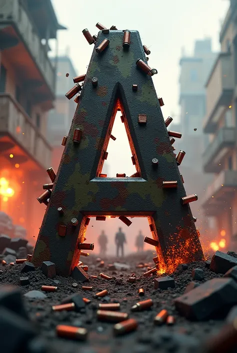 An image with the letter A in the style of call of duty mobile 