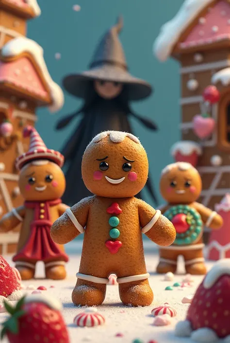 Gingerbread Cookie comes to life and with his friends Wizard Cookie and Strawberry Cookie they defeat the evil Dark Witch Cookie