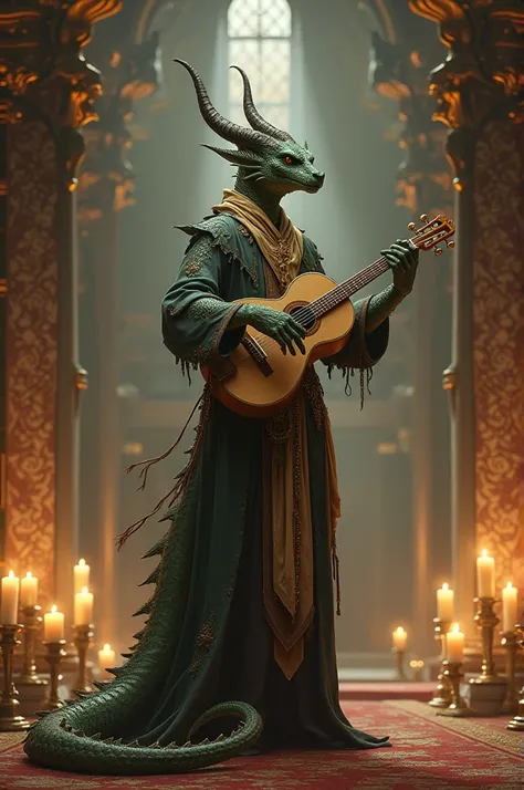 Draconate bard do D&D