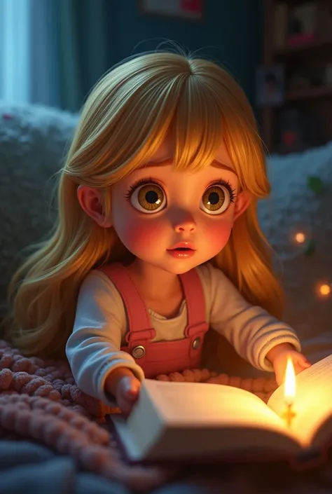 Clara, an  girl with golden hair and bright eyes, listened attentively, enchanted by the story. "And what happened to the children who didnt take care of their teeth?" she asked, already worried.