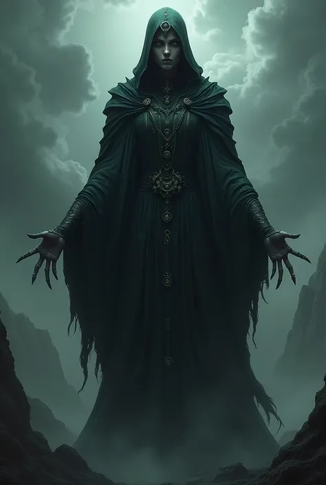 A tall and imposing dark witch 