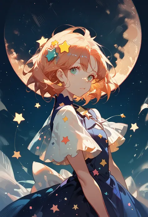 Star and moon themed dress