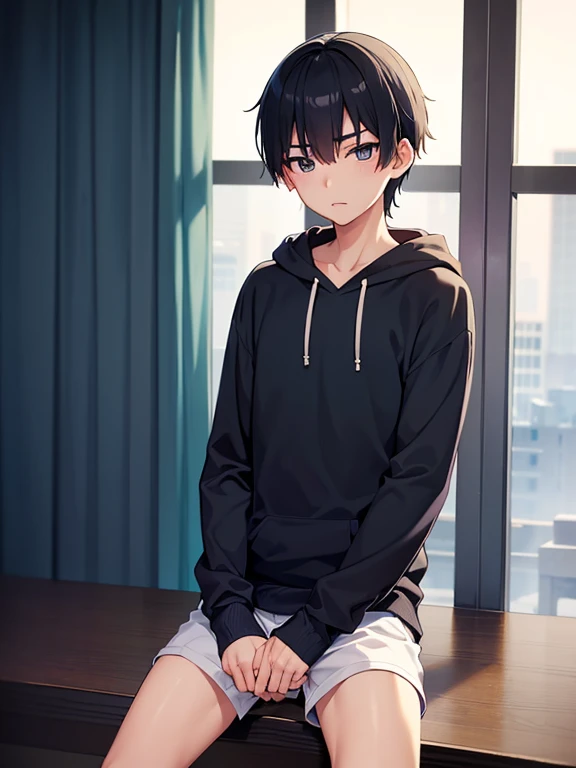 This boyは純朴で元気でかっこいい,The charm of being a teenager,(Thin eyebrows)((Cool casual clothing adjustments:1.4)),,hoodie,Chosen by Fate,clavicle,Stiff, thin limbs,Light and Dark,,Unevenness,Winner of the National High School Boys Mister Contest,(Official website...