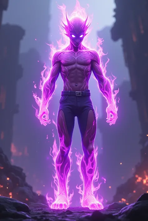 Purple Fire skin in Fortnite