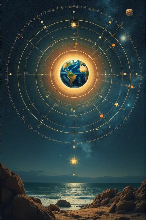 movement to the other inner spheres, and thus makes there be days and nights. The third sphere is called Cristali, and turns very slowly. The cycle of the equinoxes is linked to it.. Now look at this fourth sphere, enameled with smooth and shiny bodies. 
I...