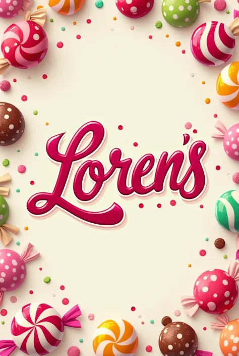 Candy store logo with the name “Llorens”