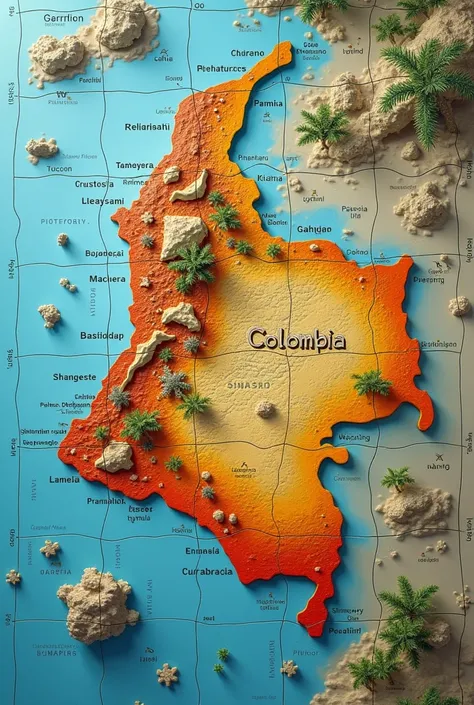 Colombia map puzzle 