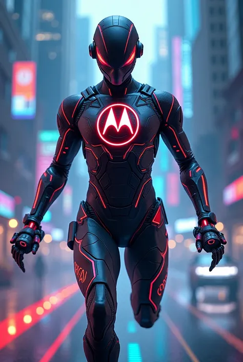 Motorola brand superhero  