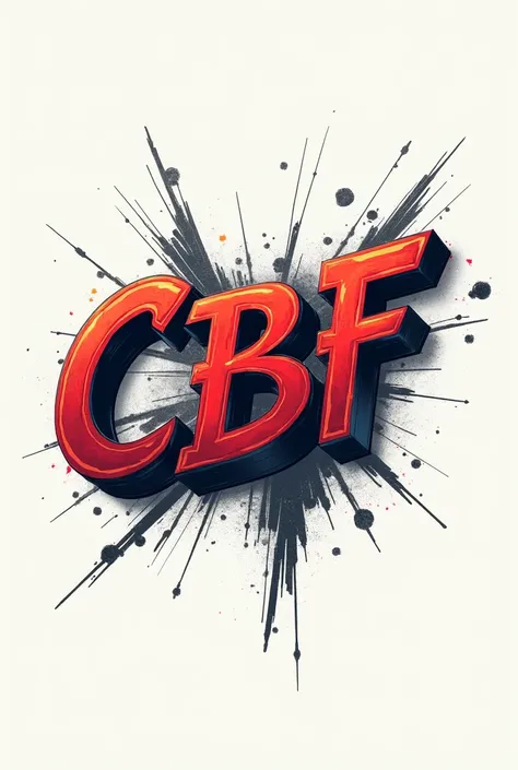 lettering con las letras CBF