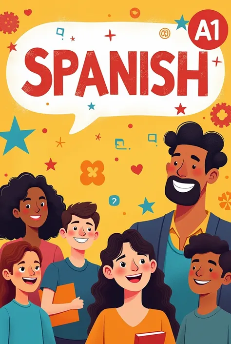 Spanish cover of an elementary A1 course 
