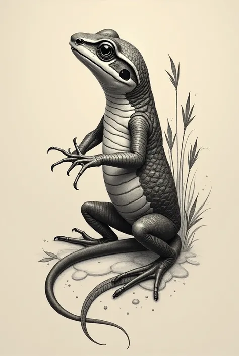 Create a newt tattoo