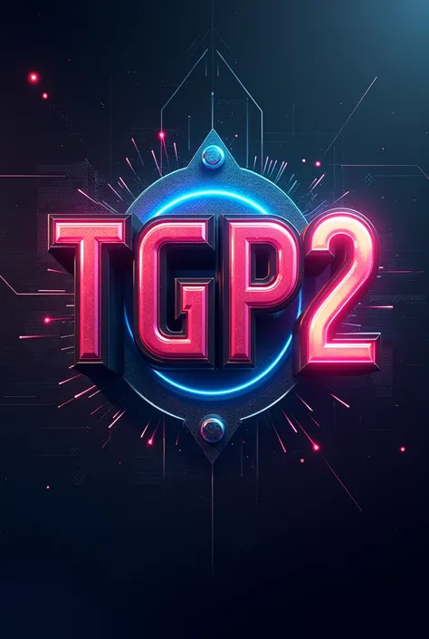 The letter TGP2 with a cool gaming font and a cool background