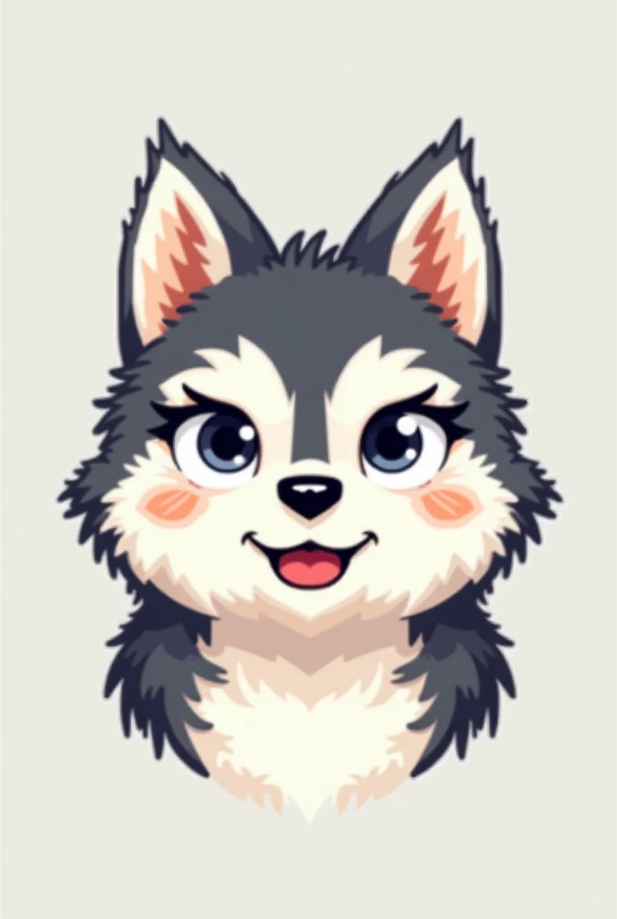 Make emotes of different emotions for a pixelated husky yt channel
