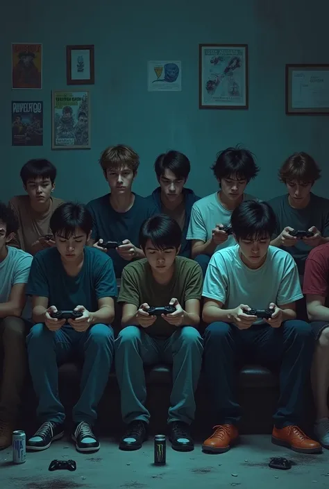 Present ten boy who has no love. He is gamer
