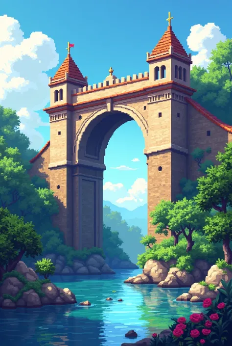 arco pixel art png