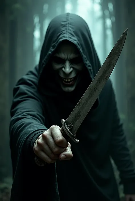 Horror, eyes, scary, spooky, knife, real