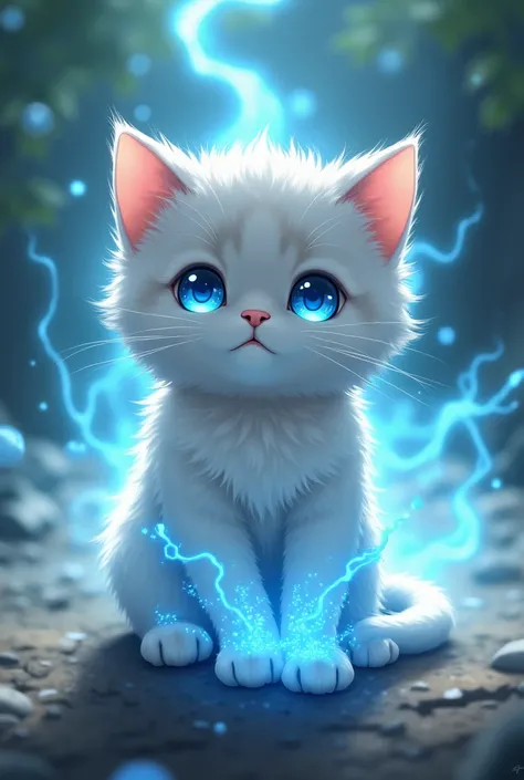 create a kitten with the powers of satoru gojo
