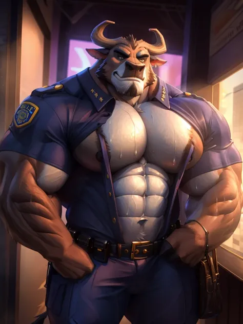 male focus, score_9, score_8, score_7, score_6,  bara, big muscles, correct anatomy, detailed eyes, simple backed, source_furry, gay, anthro, bogo, beefy bodybuilder, massive musclular, musk clouds, sweaty body, musky, highres, huge pecs, bara tiddies, pol...