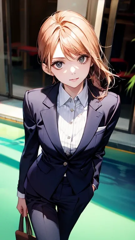 A career woman, 3, wearing a suit、1 person