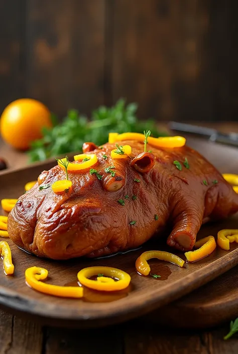 Pan-fried Hippo with Yellow Pepper 