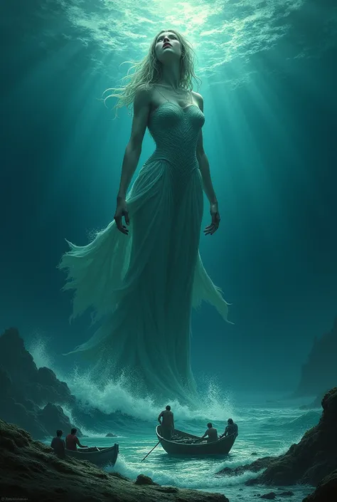 Burn: Mar, our great mother. The great salty mother that purifies everything with her movement. In its depths there are dark nights. Beautiful and calm woman. Where he protects fishermen and is the one we must ask permission from to obtain food such as fis...