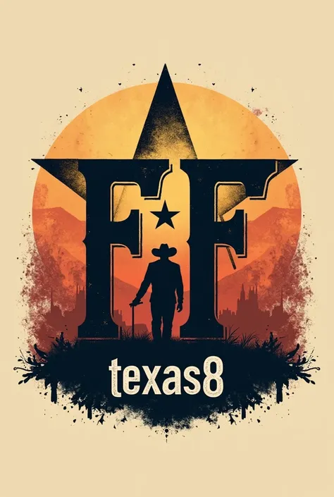 Create a ff logo with the name TEXAS8