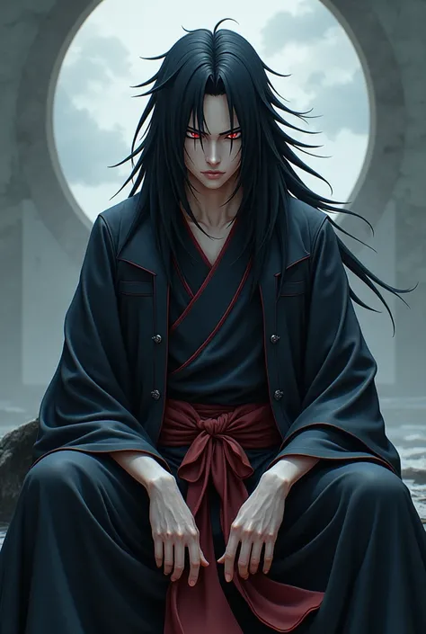 Madara Uchiha in Naruto siting 4k wallpaper and in the background the text is "WAKE UP TO REALITY! Nothing ever goes as planned in this accursed world . The longer yo love, the more you realize that in this reality, only pain, suffering and futility exists...