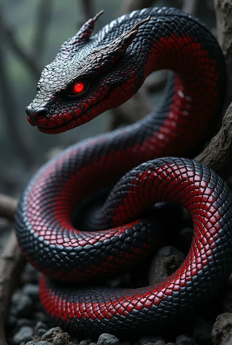 Black and red snake 