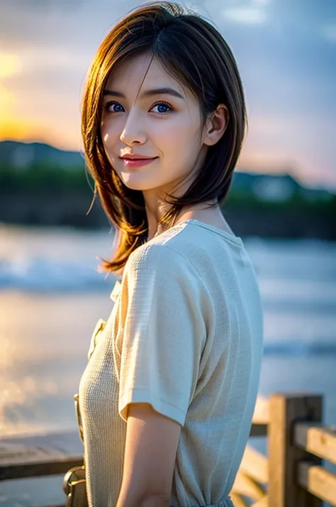 (Realistic, 超Realistic:1.4), 16K HDR, High resolution,Brown short hair,The best smile、Japanese actress,so beautiful(It looks like the real thing),Short sleeve dress,Whiskey Bottle、The Macallan、Johnnie Walker、、Old Parr、whiskey、Suntory、Nikka、Slim couple、Mode...