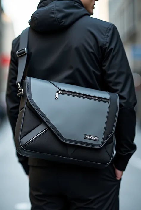 The image of the **Bolsa TechStyle** 
Flashy men&#39;s bag 