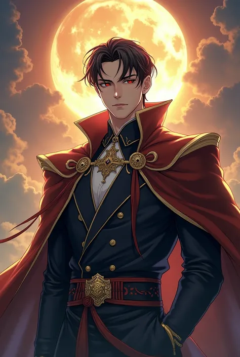 Novel cover, almost like a masterpiece of a painting, anime, webnovel, perfect man, on-top of the world, neat attire, mediaeval clothes of a king, dark hair that perfect fits head shape, sharp features, handsome, mediaeval times, world in his right hand, e...