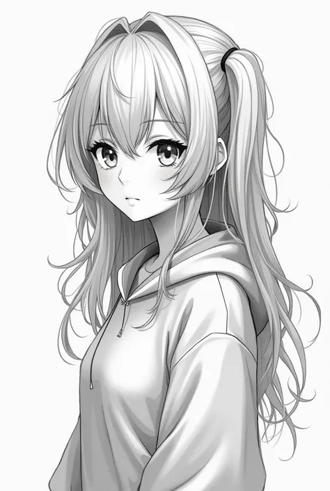 Realistic anime character drawing sketch
