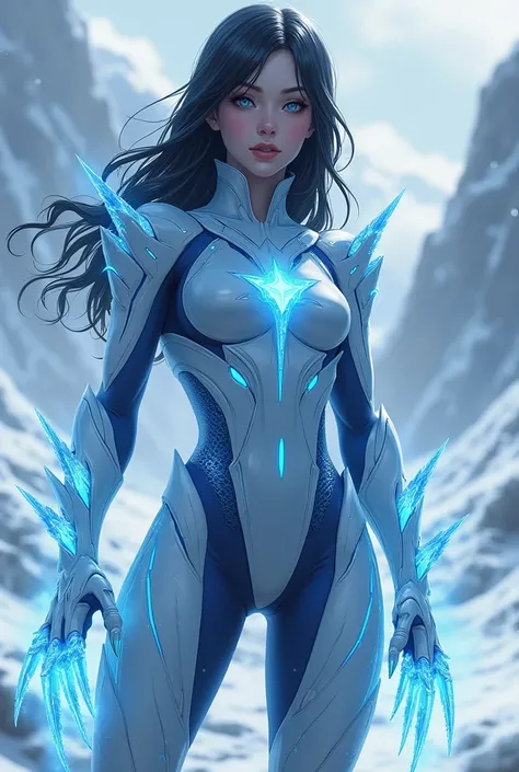 A super villain who controls ice. May she be a woman and may she be an anime.