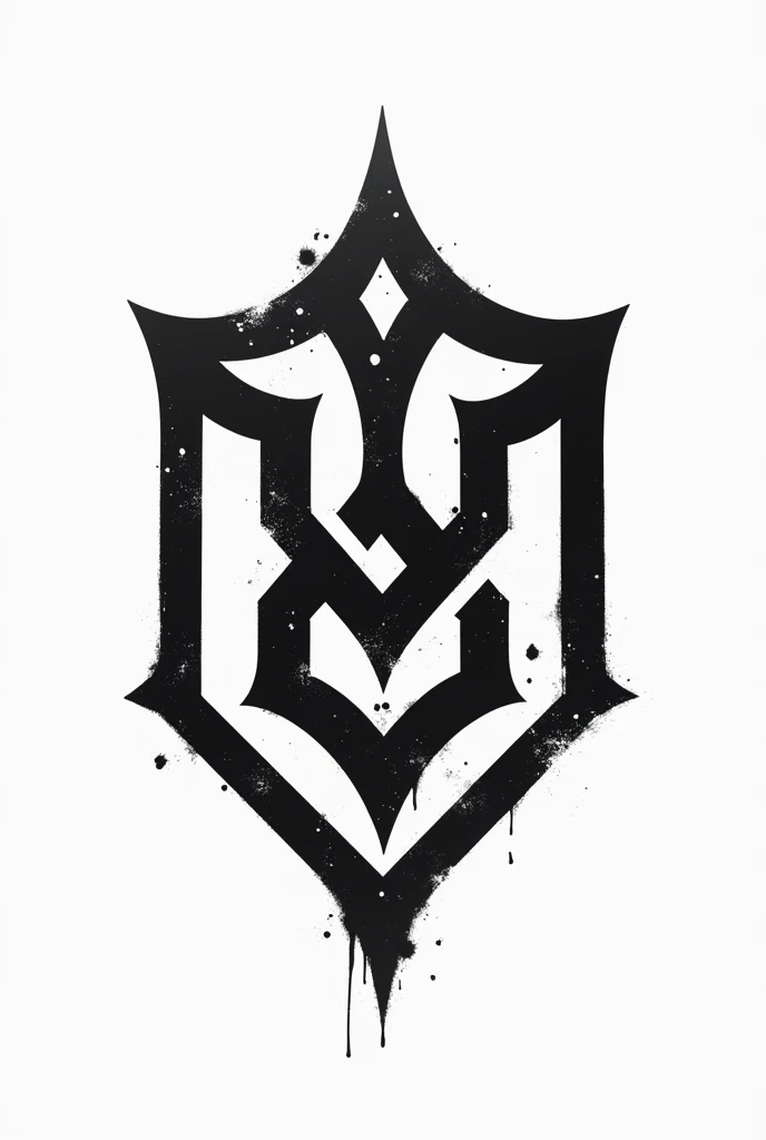 Create an Instagram story highlight image that represents the gym using Viking runes, This image must have a white background and the black logo must be stylized