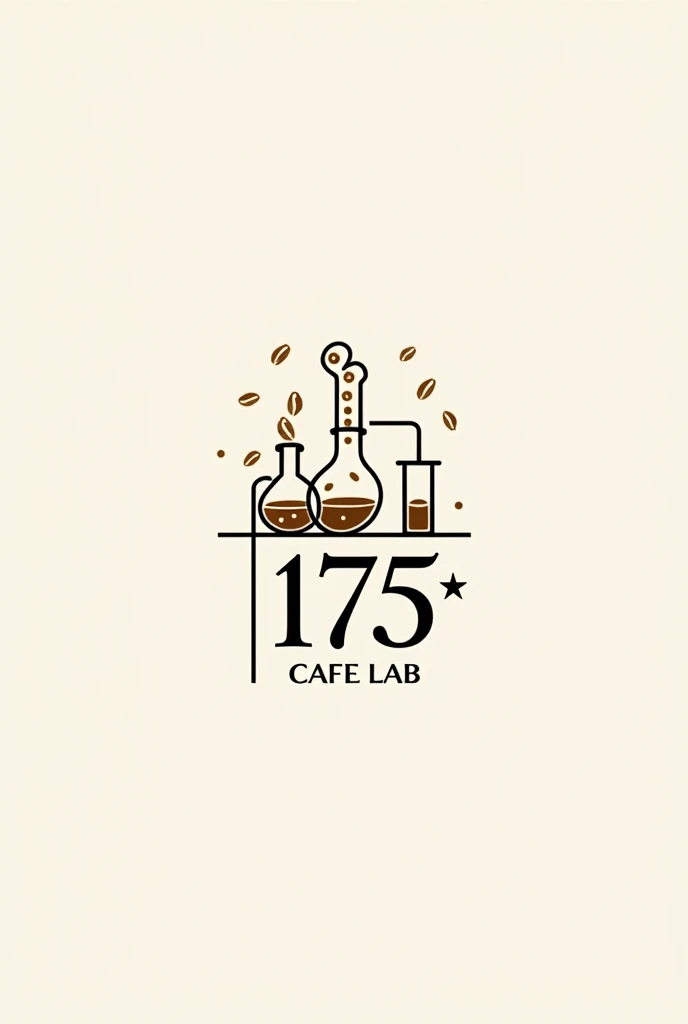 Logo of a coffee roaster with the name 175° Café Lab 