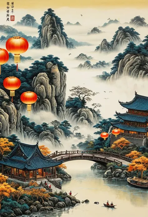 Mid-Autumn Festival, by Chen Dingbo.
(best quality, masterpiece), very aesthetic, perfect composition, intricate details, ultra-detailed, vivid colors