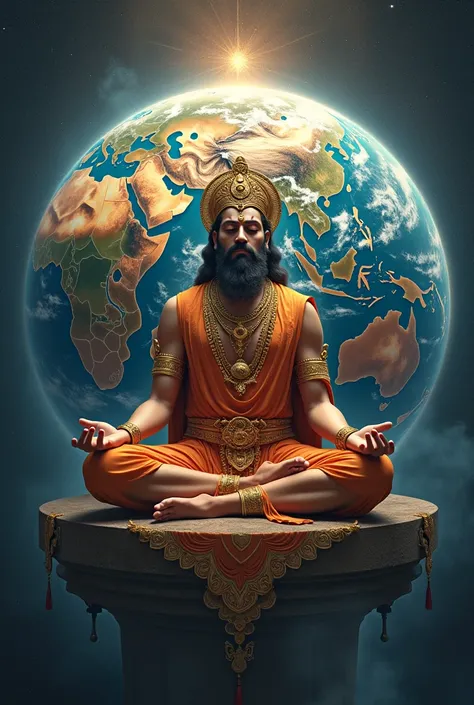 Vishwakarma image sitting in the world 🌎 
