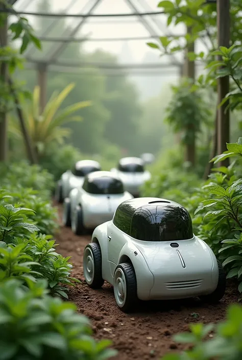 Smart Gardening Robots mini car with hand