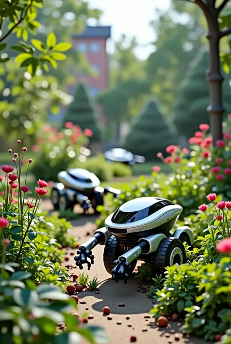 Smart Gardening Robots mini car with grapper hand